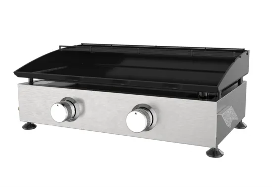 Two Burner Cold-Rolled Steel Gas Griddle Grill
