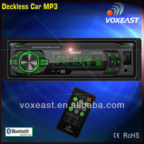 New deckless Car MP3 player with USB/SD and fixed panel