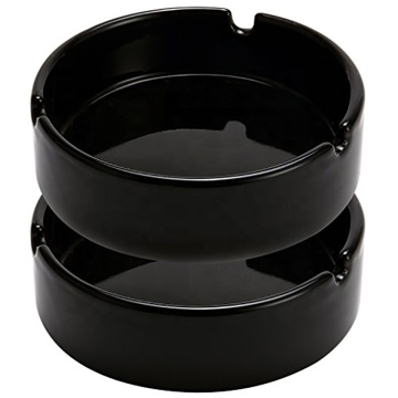 Custom Logo Factory Stoneware Round Ashtray