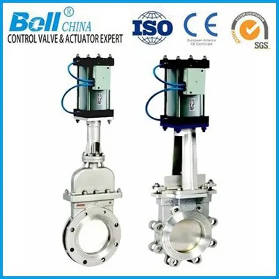 API pneumatic actuator casting gate valve knife