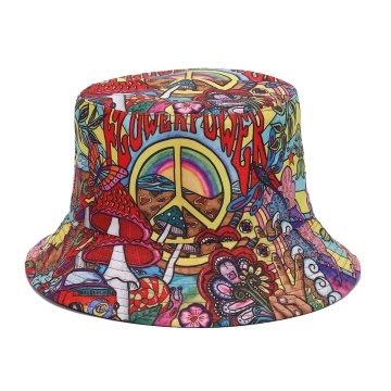 Retro 80s/90s Double-Sided Spring/Summer Outdoor Sun Hat for Women