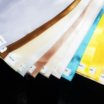 Cheap solid color plain dye satin lining fabrics