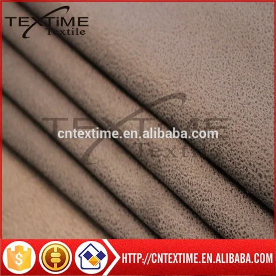 100% polyester bronzing suede sofa fabric bonding with knitting fabric