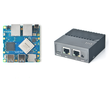 Mini-router nanopi R4SE 4GB RAM 32 GB EMMC med metallfodral