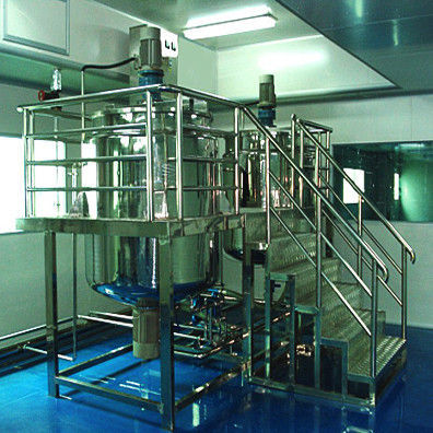 Cosmetic Machine 1500l / 2000l Stainless Steel Shampoo Mixer Blending Tanks For Detergents