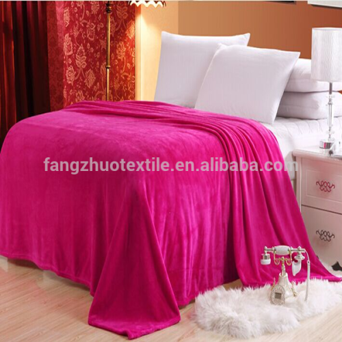 Schweres Gewicht warmer Flanell Fleece Hotel Decke Wurf