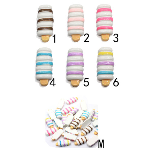 Πολύχρωμο Popsicle Resin Decor Simulation Sweet Food Flatback Cabochon Beads for DIY Craft Earring Bracelet Jewelry Art Decor