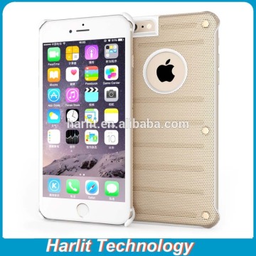 For iPhone 6 6S Metal Bumper Case With Dots Net For Heat Radiating mpact Resistance Metal Case For iPhone 6 Net Radiate