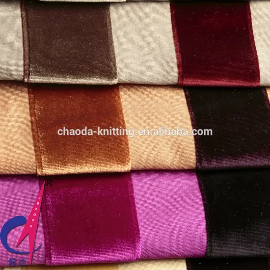 Warp Knitting Hot sale Polyester Spandex Velvet