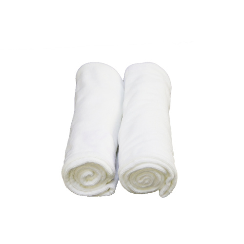 White Color 16S Longer Hair Organic Cotton Towel