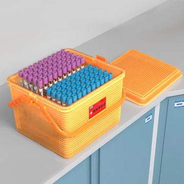 Caixa de transporte de amostras de laboratório