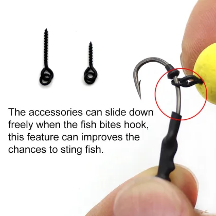 Ronnie Rig Carp Fishing Tackle - Barbed Hooks & Bait Accessories