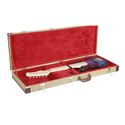 Rectangle Shaped Tweed Hardshell Guitar Case for Strat/Tele/LP/PRS Models