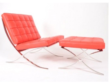 Italian Designed Barcelona Red Chair