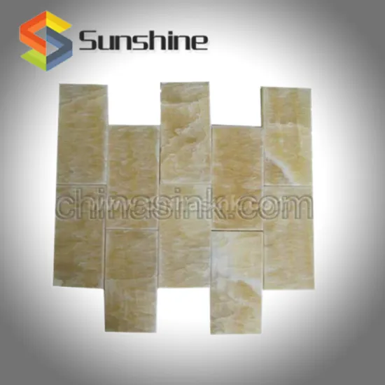 Honey Onyx Natural Stone Subway Tile