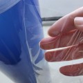 Material de embalagem azul de folha de PVC transparente flexível rolo