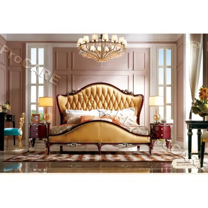 Wholesale Modern Solid Wood King Size Double Bed