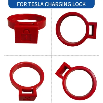 Tesla Charger Lock: Safety Ring for Electric Vehicle Charging Head Anti-Pull Lock - Type1 TSL