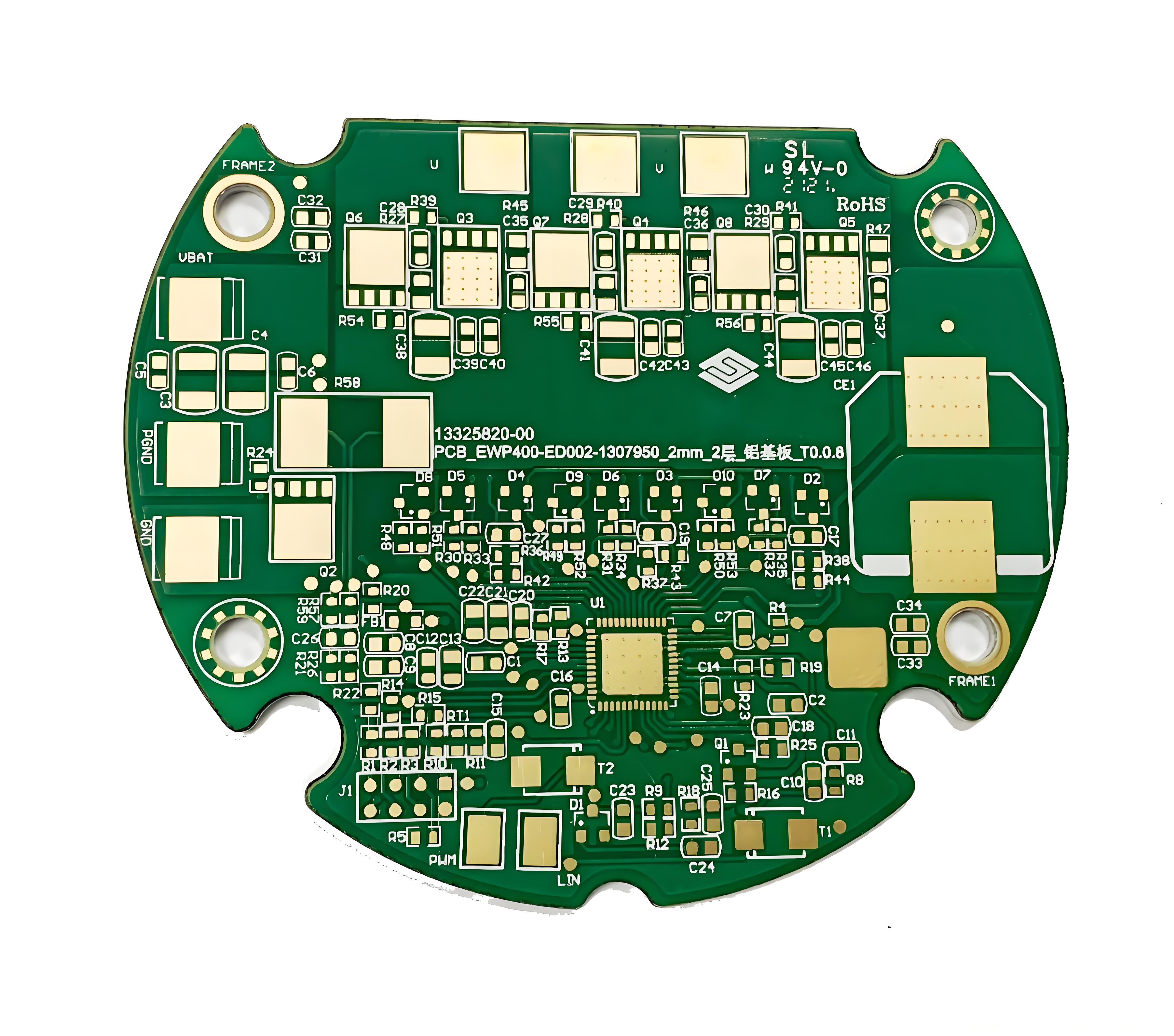 Gold-plated double-sided PCB board
