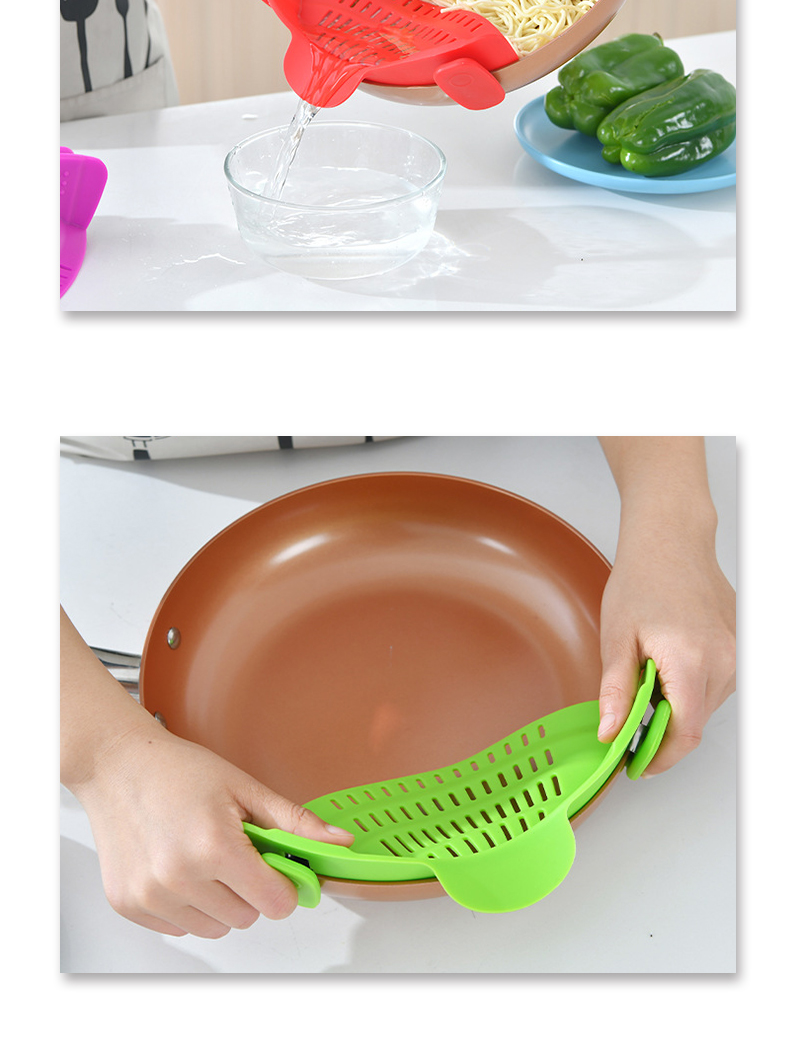 Kitchen Silicone Strainer Clips