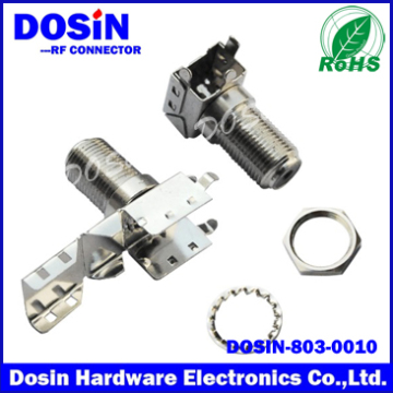 Female Metal Shielded Waterproof F Connector for TV Satellite