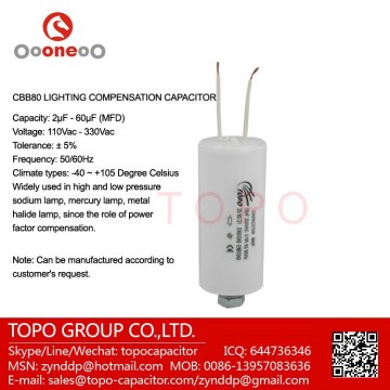 metalized polypropylene film capacitor 12uf