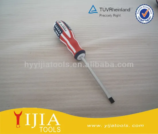 colorful screwdriver with rubber handle