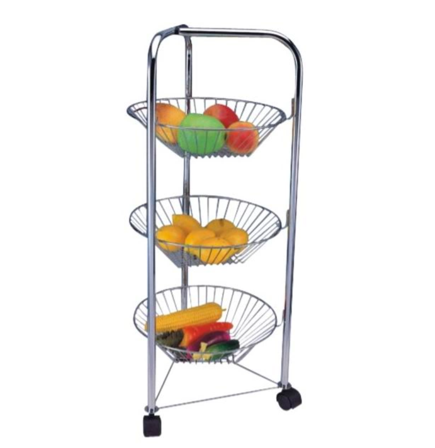 Metal racks for fruit storage