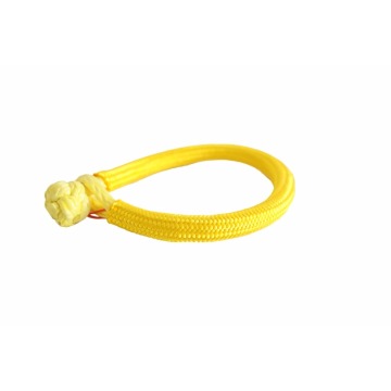 Yellow 6mm*80mm Soft Shackles,ATV Winch Shackle,Synthetic Rope Shackle for Offroad Auto Parts,Winch Rope