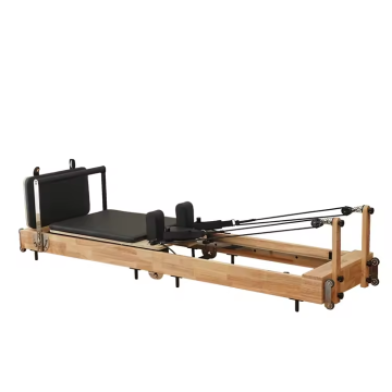 High-Quality Home Gym Yoga Oak Wood Folding Pilates Reformer