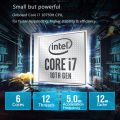 Intel Core I7 10750H PROCESSORE OFFICE Mini PC