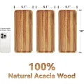 Vassoio da tè ecologico in legno massiccio