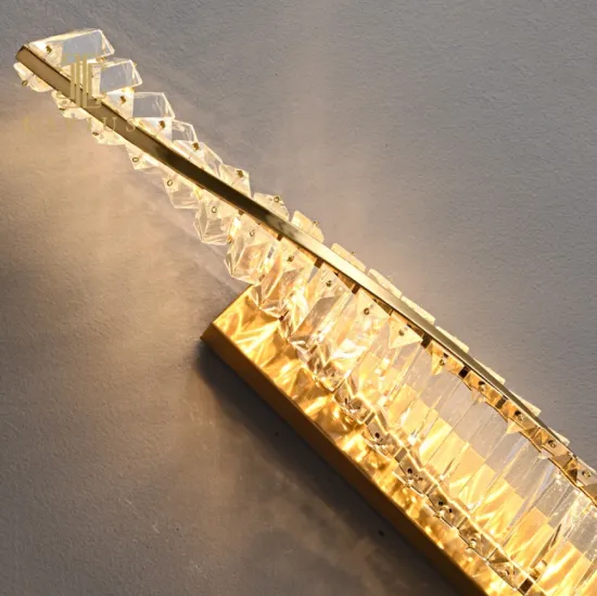 Custom crystal wall light for hotel