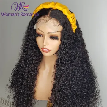 Deep wave wig Brazilian Cuticle Aligned Hd Transparent Lace Front Wig human hair weaves and wigs