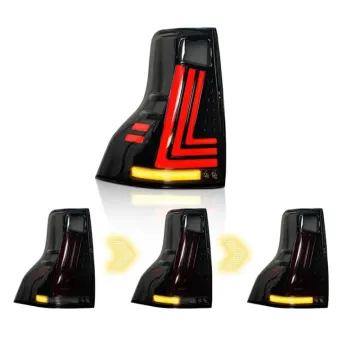 DK Motion LED-Rücklichter für Toyota Land Cruiser Prado 2013-2017 | 2018-up-hintere Lampenbaugruppe