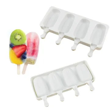 Mini Silicone Frozen Ice Cream Pop Popsicle Tray Pan Kitchen Tools Maker Lolly Ice Mold