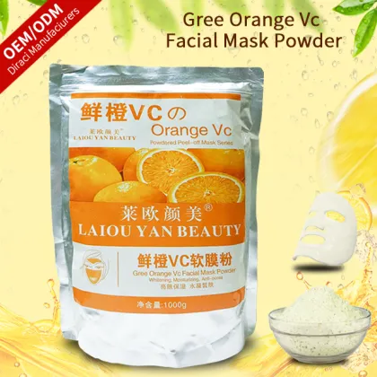 Fresh Orange VC Whitening Mask - Moisturizing Facial Mask Powder for Skin Care