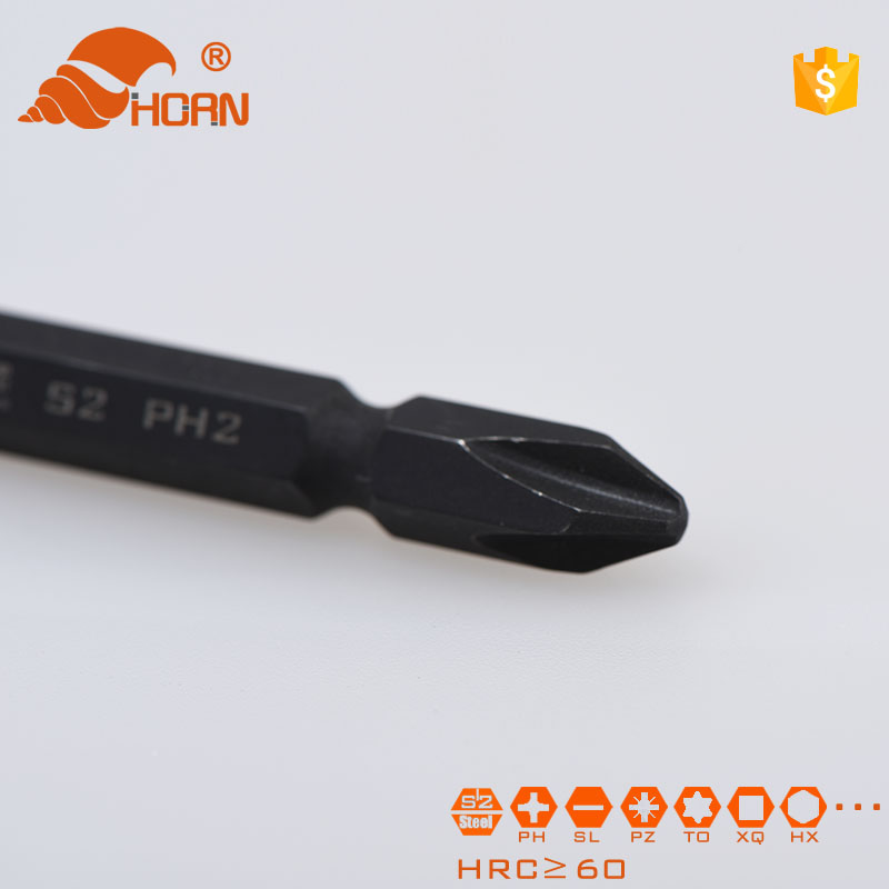 S2 Ph2 Phosphated Black Screw Driver Bits Head