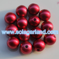 12MM akrylowe okrągłe matowe perłowe koraliki Chunky Gumball Beads