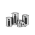 Stainless Steel Metal Coffee Tea Kitchen Canister