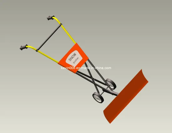 30 Inch Snow Pusher with Wheels