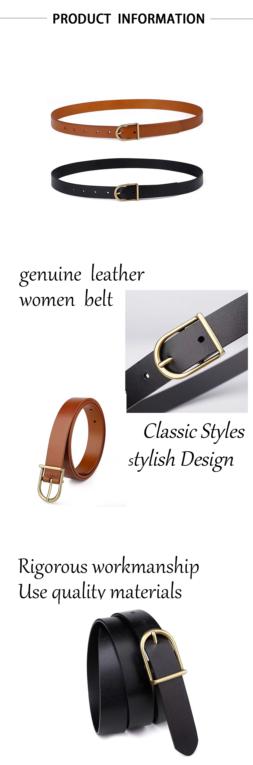 Genuine Leather Women Belt