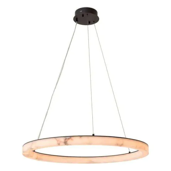 Round Ring Artificial Marble Shade LED Ceiling Lights for Home