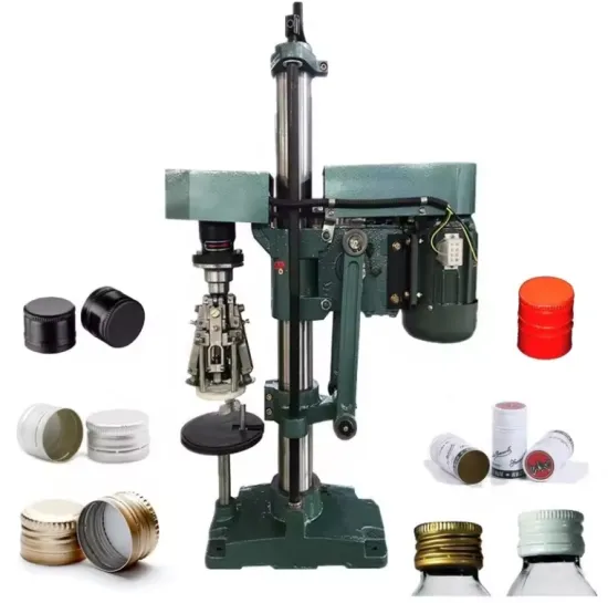Semi-Automatic Glass Wine Bottle Screw Capping and Sealing Machine