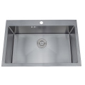 Radius 10 Handmade Kitchen Sinks with Faucet Hole