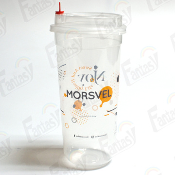 Custom logo disposable plastic frosted pp injection cups