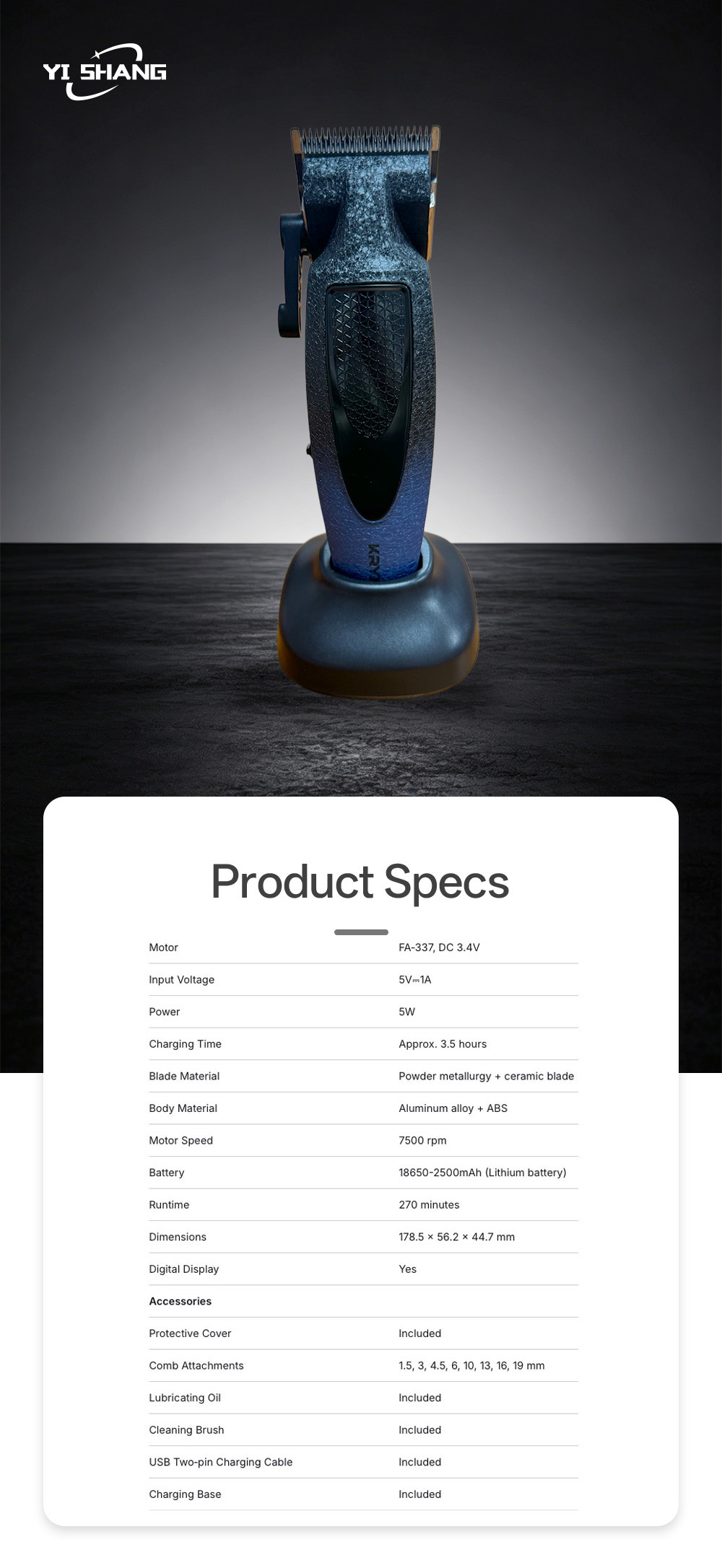 _Hair clipper 378-1X