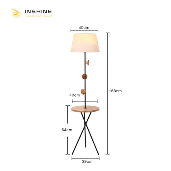 INSHINE Black Wooden Contemporary Lamps