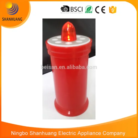 Red LED blinking function flameless memorial white grave candle grave lights candles