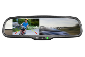 4.3 inch Car Reverse Camera Display Rearview Mirror Monitor 2 Video Inputs